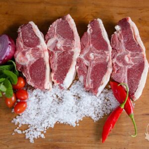 T-Bone de Cordeiro Fatiado
